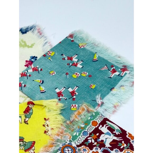 Vintage 1940s Childrens Handkerchiefs Set - Picture 8 of 14